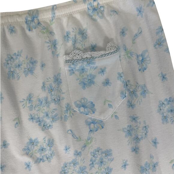 Eileen West Cotton Floral Pajama Pants Set Size Large Cottage Grandma Feminine - Picture 6 of 14
